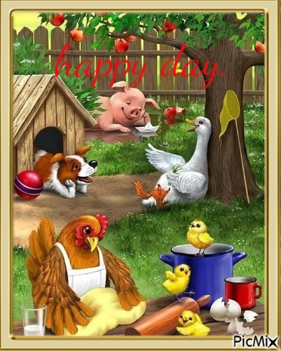 happy day together - PNG gratuit