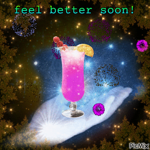 feel better soon wishes one - Bezmaksas animēts GIF