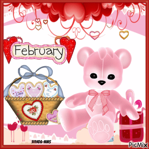 February-valentines-bears - Бесплатни анимирани ГИФ