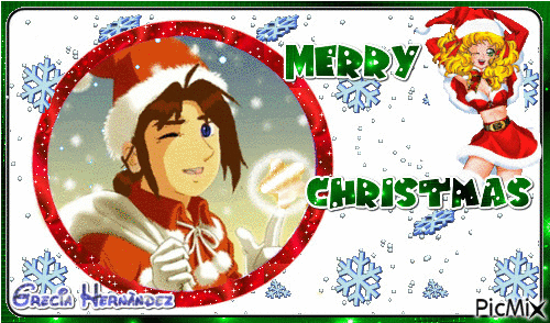 CANDY Y TERRY postal navideña - Bezmaksas animēts GIF