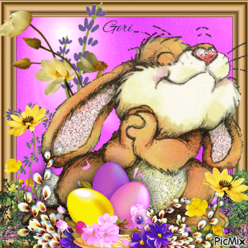 Boldog Húsvétot Mindenkinek! - Gratis animeret GIF