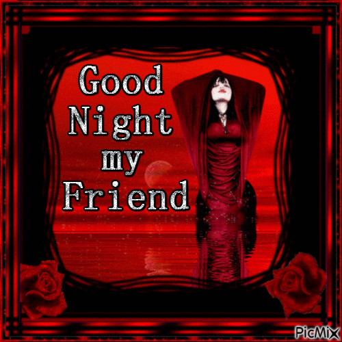 Good Night My Friend - Безплатен анимиран GIF