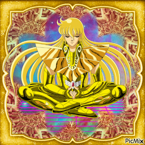 saint seiya - shaka - Бесплатный анимированный гифка