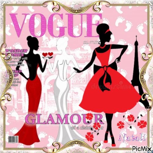 👩  "Vogue" Silhouett contest - GIF animado gratis