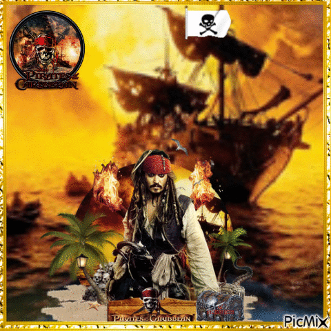 Les Pirates des Caraïbes - Free animated GIF