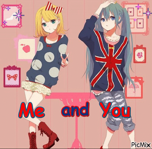 me and you - Nemokamas animacinis gif