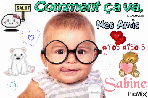 comment allez vous - Darmowy animowany GIF