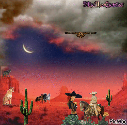 désert du mexique - 無料のアニメーション GIF