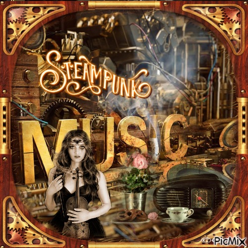steampunk music - bezmaksas png