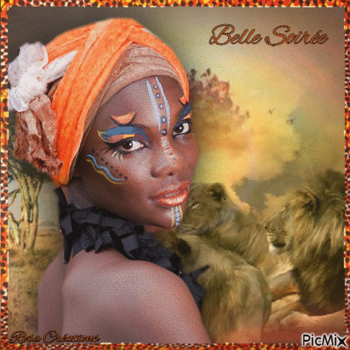 Concours : Idéal de beauté tribu africaine - Darmowy animowany GIF