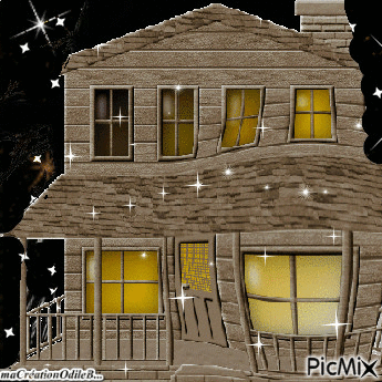 la petite maison dans la Prairie - GIF animado gratis