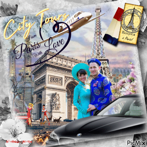 City tours Paris - Бесплатный анимированный гифка