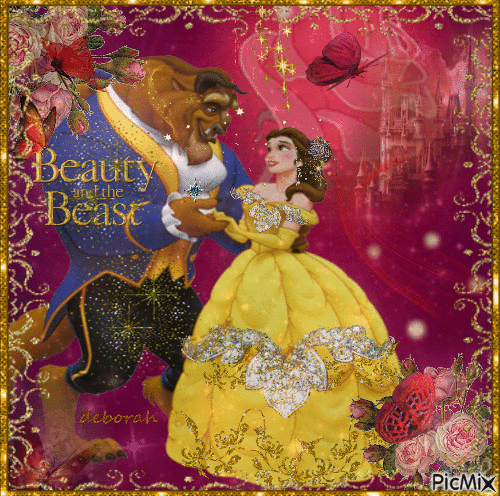 Beauty and the Beast 2..For Lisa and Pam. - GIF animate gratis