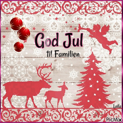 Merry Christmas to the Family - GIF animé gratuit
