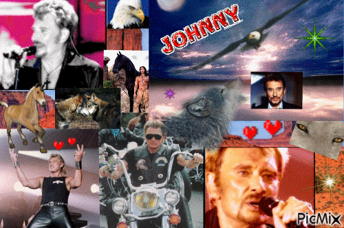 Johnny Hallyday ** - Δωρεάν κινούμενο GIF