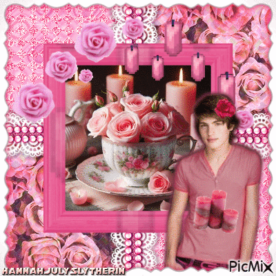 {♣Cup of Roses & Candles with Gregg Sulkin♣} - GIF animado grátis