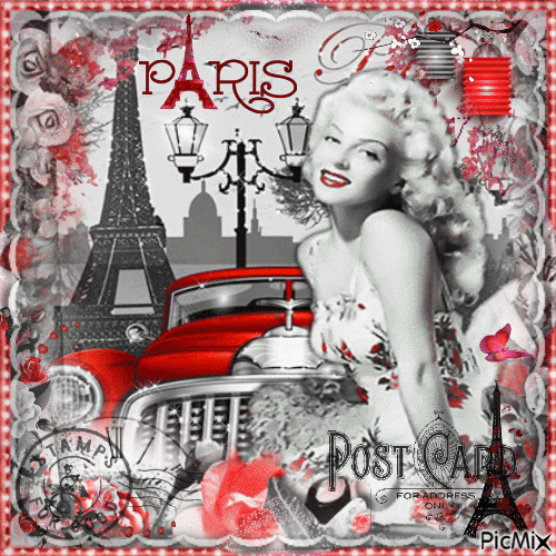 Vintage Paris - Δωρεάν κινούμενο GIF