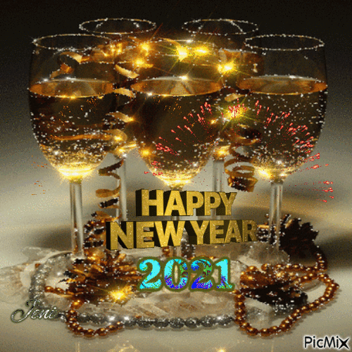 Happy new year 2021 - Kostenlose animierte GIFs