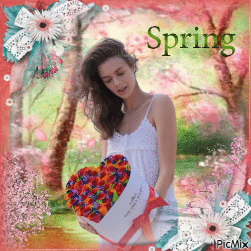 Frühling printemps spring - Bezmaksas animēts GIF