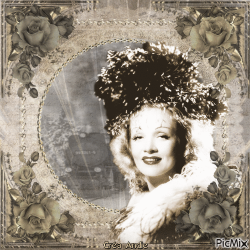 Marlène Dietrich, Actrice allemande - Free animated GIF