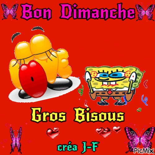 bon dimanche - Bezmaksas animēts GIF