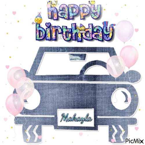 Happy Birthday Makayla - GIF animé gratuit