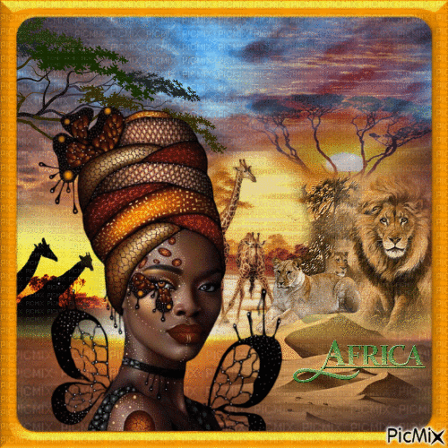 Afrique. - Animovaný GIF zadarmo