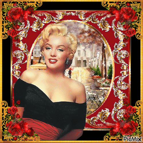 Marilyn Monroe, Actrice américaine - Gratis animerad GIF