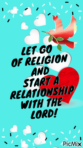 Let go of religion - GIF animado gratis
