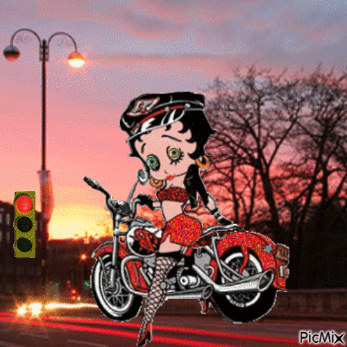 Betty motor - Gratis animerad GIF
