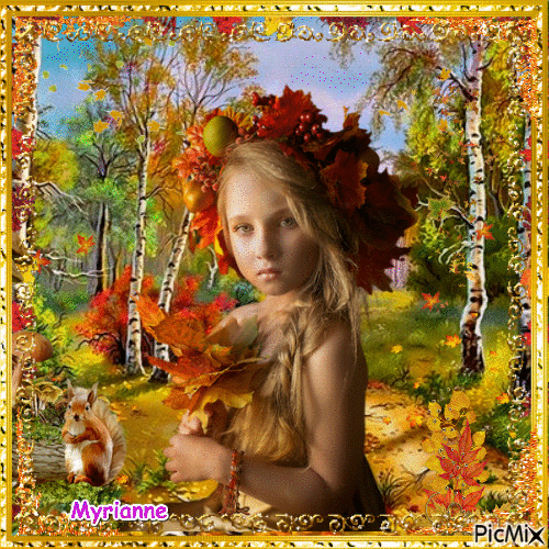 Autumn child concours - Darmowy animowany GIF