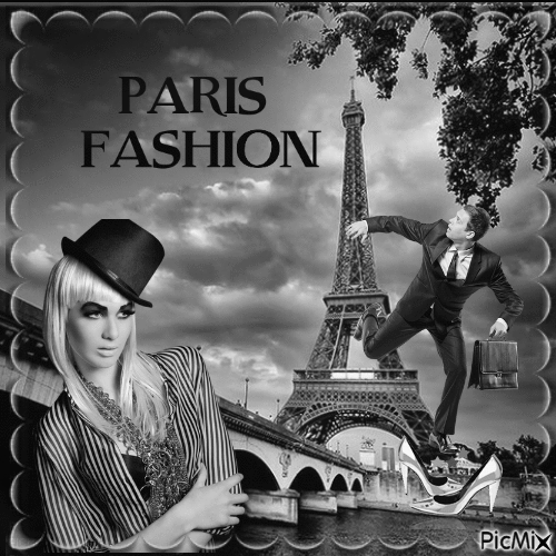 paris fashion - GIF animado grátis