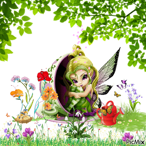 spring fairy - GIF animasi gratis