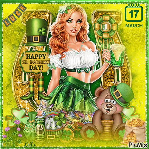 17. March. Happy St. Patricks Day 33 - Ingyenes animált GIF