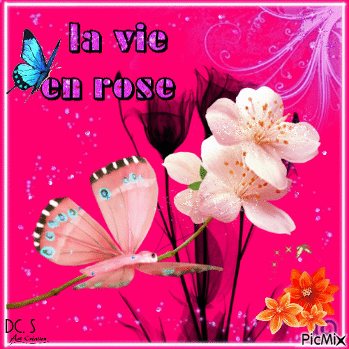 La vie en rose - Бесплатный анимированный гифка
