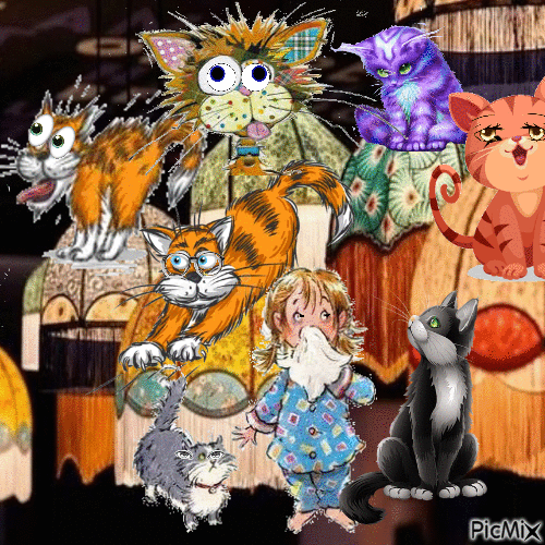 KRAZY CATS - Free animated GIF