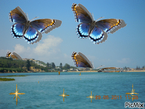 bord de mer - Безплатен анимиран GIF