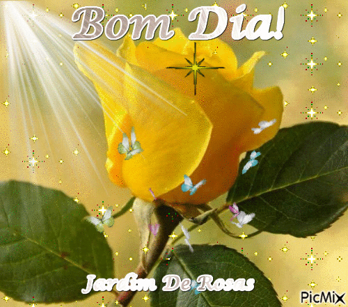 Bom Dia!Jardim De Rosas - Free animated GIF - PicMix