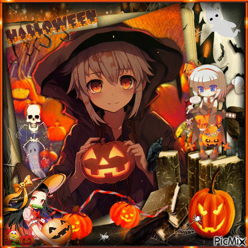 Halloween Manga - GIF animado gratis