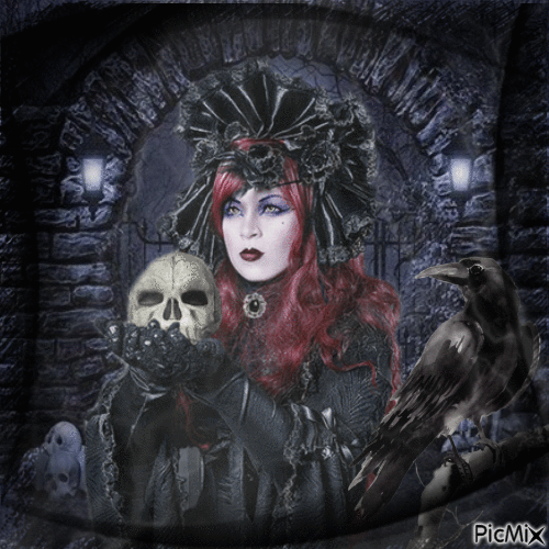 Gothic Woman - Free animated GIF