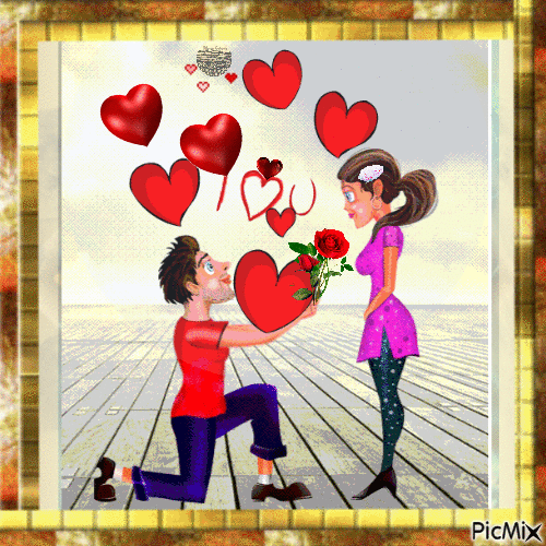 ❤️ I  LOVE YOU ❤️San valentino - Бесплатни анимирани ГИФ
