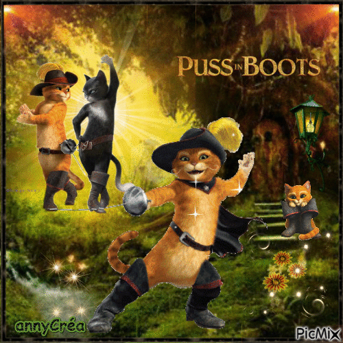 Puss in Boots - Бесплатный анимированный гифка