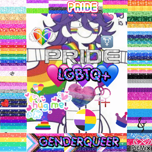 Kokichi Pride - Bezmaksas animēts GIF