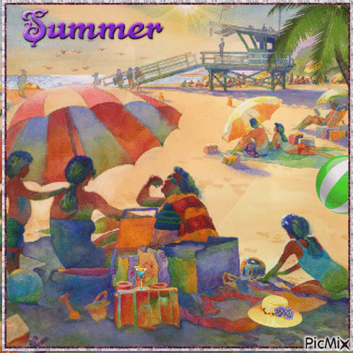 SUMMER - Бесплатный анимированный гифка