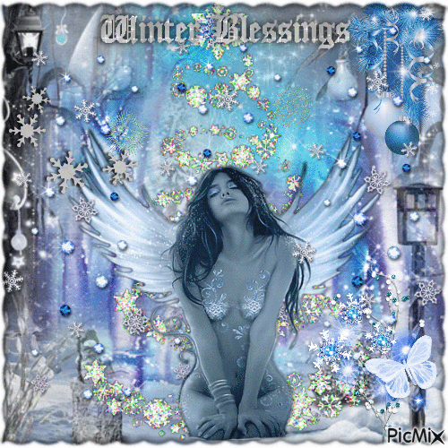 Winter Blessings - Free animated GIF