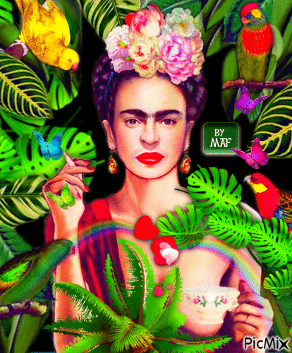 Frida Kahlo - Free animated GIF