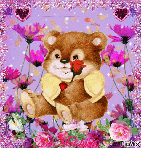 Urso Love - GIF animado gratis