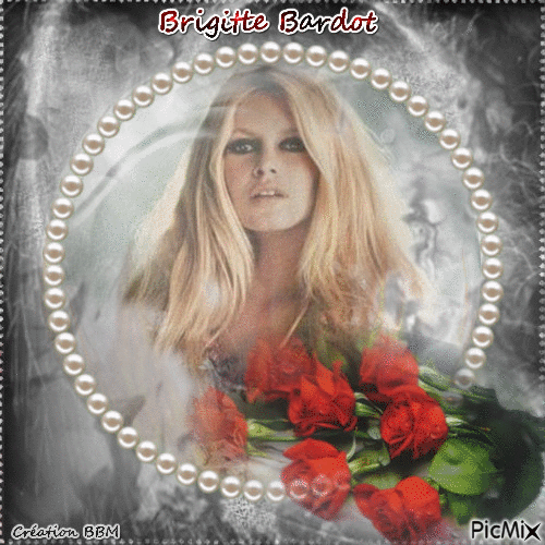 Brigitte Bardot par BBM - GIF animé gratuit