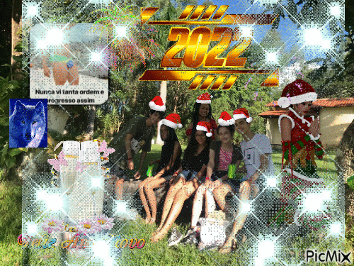 feliz ano novo putas 2022 feliz natal - Darmowy animowany GIF