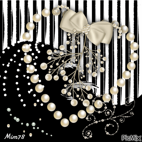 Création artistique avec des perles - Gratis animeret GIF